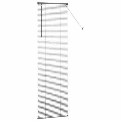 vidaXL Venetian Blinds Manual Dark Grey 220 x 55 cm Aluminium
