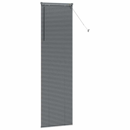 vidaXL Venetian Blinds Manual Dark Grey 220 x 60 cm Aluminium