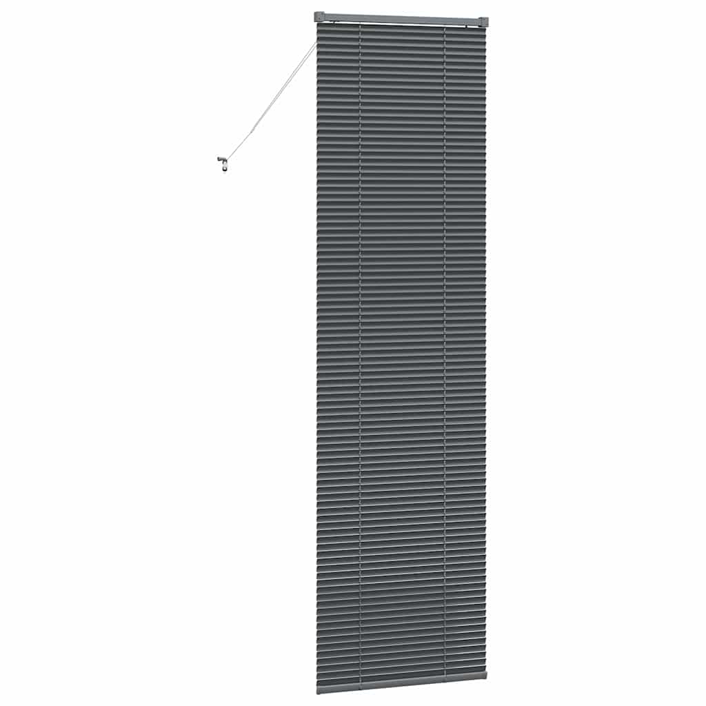 vidaXL Venetian Blinds Manual Dark Grey 220 x 60 cm Aluminium