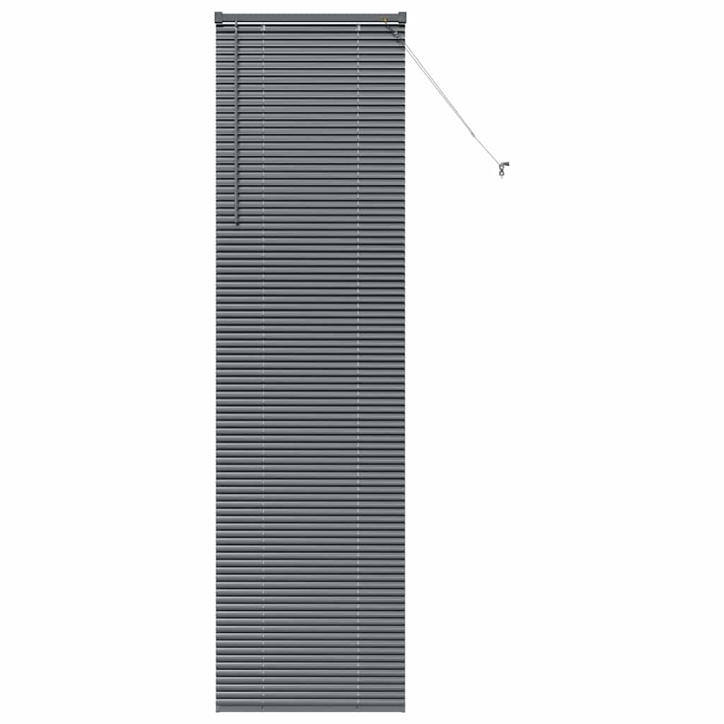 vidaXL Venetian Blinds Manual Dark Grey 220 x 60 cm Aluminium