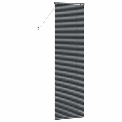 vidaXL Venetian Blinds Manual Dark Grey 220 x 65 cm Aluminium