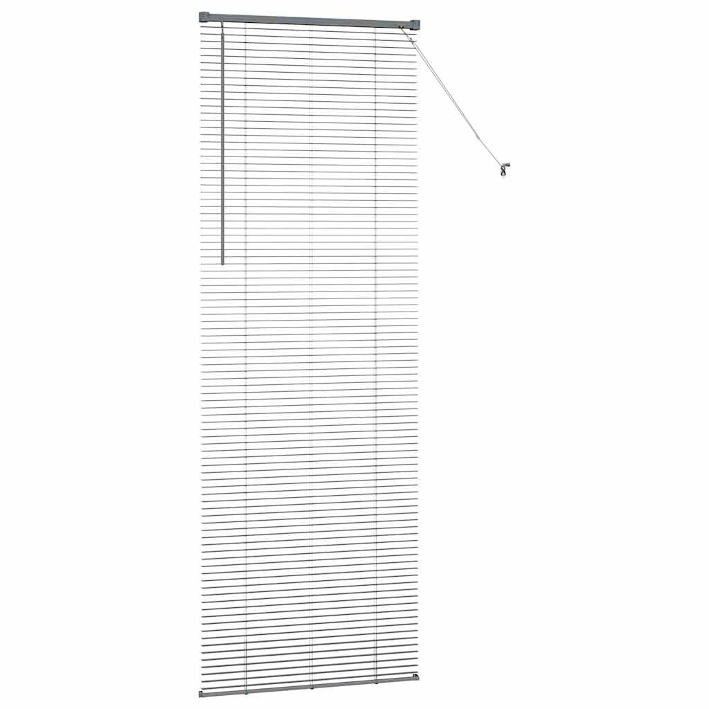 vidaXL Venetian Blinds Manual Dark Grey 220 x 70 cm Aluminium