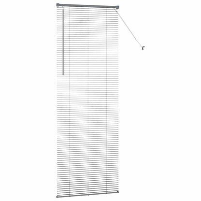 vidaXL Venetian Blinds Manual Dark Grey 220 x 70 cm Aluminium