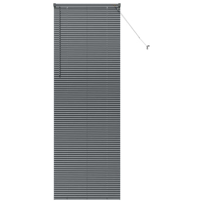 vidaXL Venetian Blinds Manual Dark Grey 220 x 70 cm Aluminium