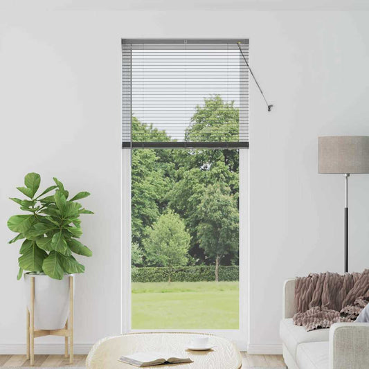 vidaXL Venetian Blinds Manual Dark Grey 220 x 85 cm Aluminium