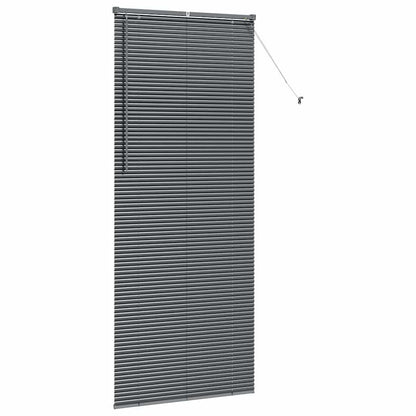 vidaXL Venetian Blinds Manual Dark Grey 220 x 85 cm Aluminium