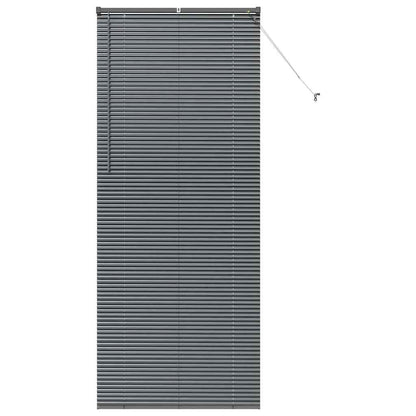 vidaXL Venetian Blinds Manual Dark Grey 220 x 85 cm Aluminium