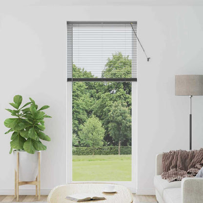 vidaXL Venetian Blinds Manual Dark Grey 220 x 90 cm Aluminium