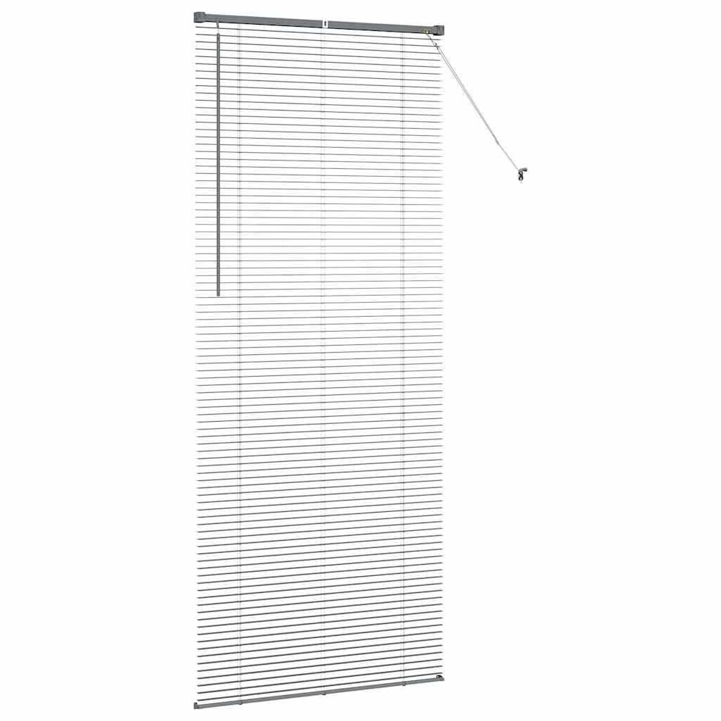 vidaXL Venetian Blinds Manual Dark Grey 220 x 90 cm Aluminium