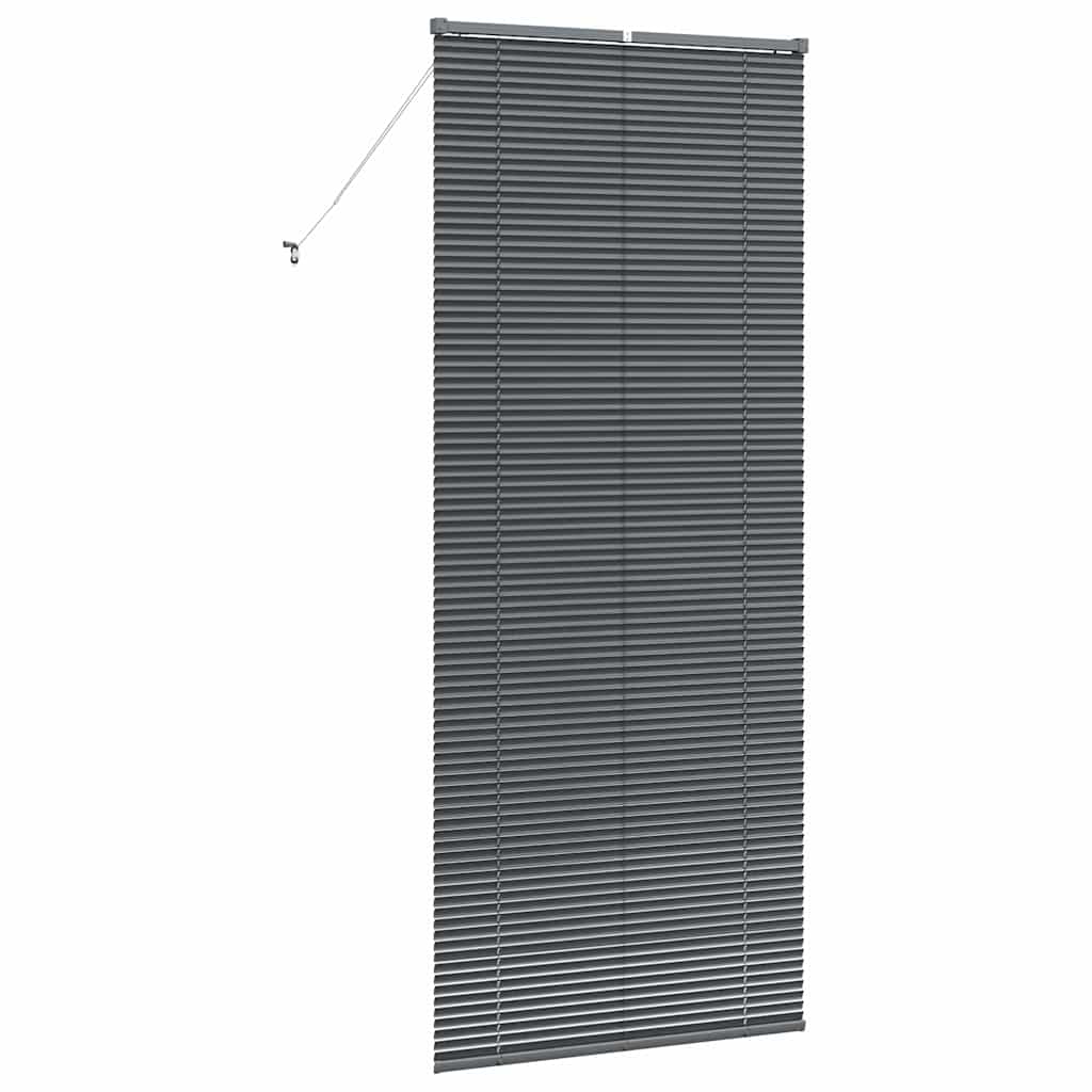 vidaXL Venetian Blinds Manual Dark Grey 220 x 95 cm Aluminium