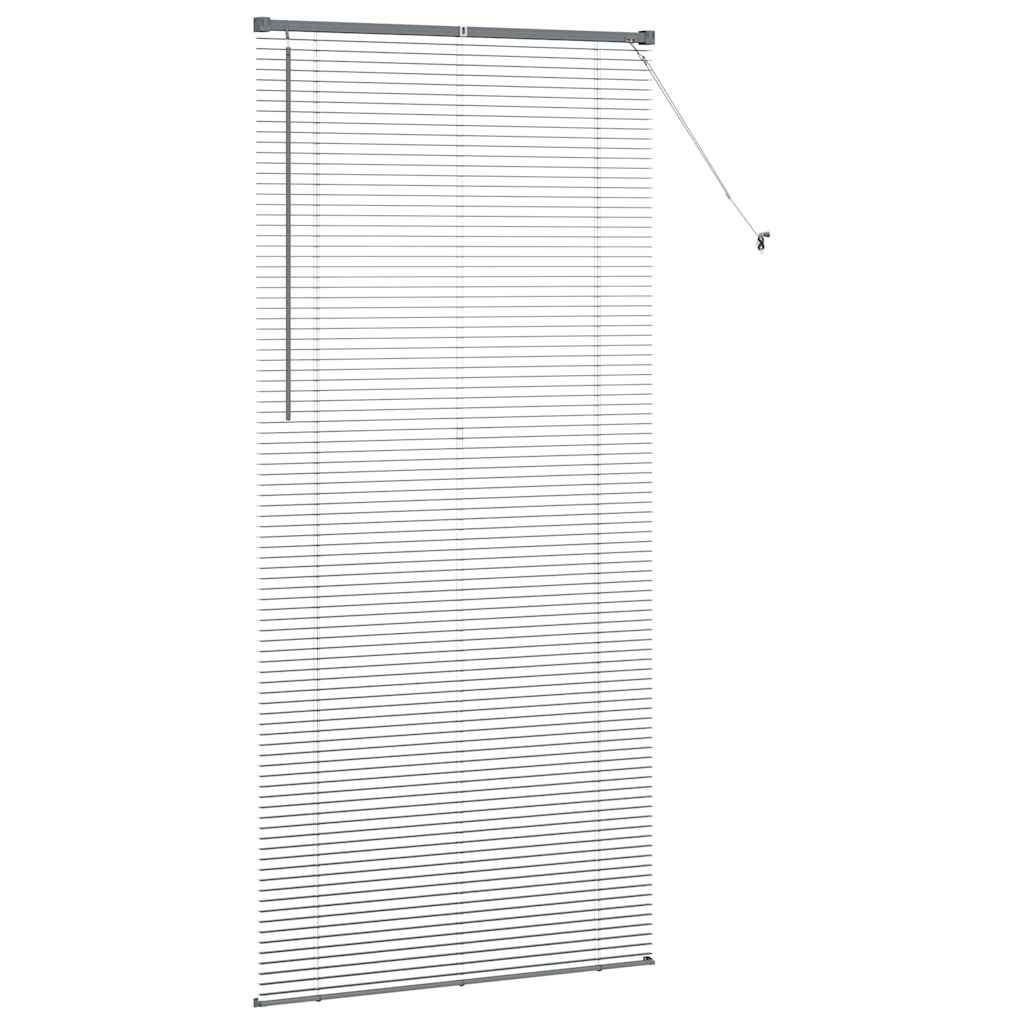 vidaXL Venetian Blinds Manual Dark Grey 220 x 100 cm Aluminium