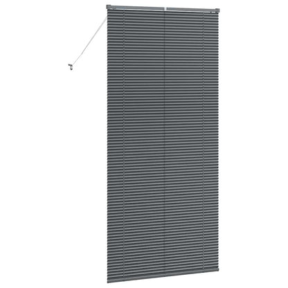 vidaXL Venetian Blinds Manual Dark Grey 220 x 100 cm Aluminium