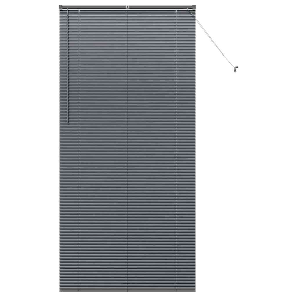 vidaXL Venetian Blinds Manual Dark Grey 220 x 100 cm Aluminium