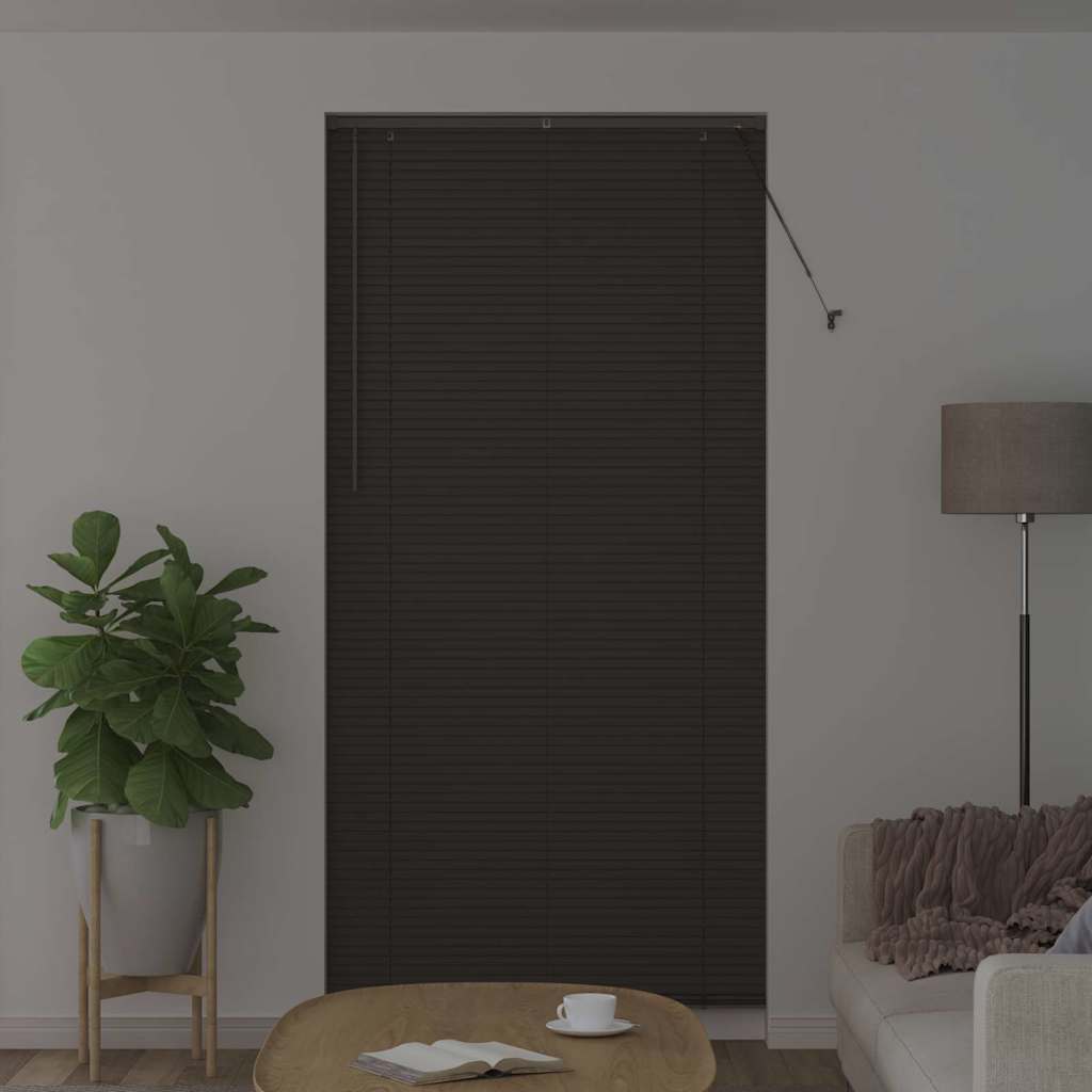 vidaXL Venetian Blinds Manual Dark Grey 220 x 105 cm Aluminium
