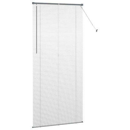 vidaXL Venetian Blinds Manual Dark Grey 220 x 105 cm Aluminium
