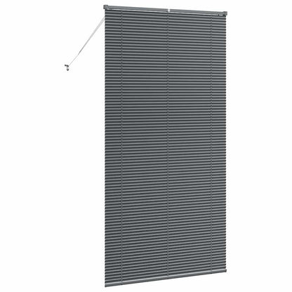 vidaXL Venetian Blinds Manual Dark Grey 220 x 110 cm Aluminium
