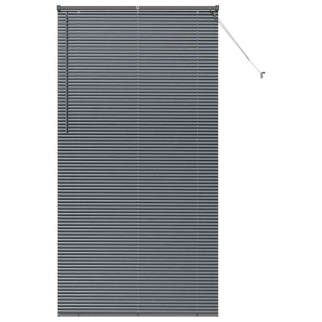 vidaXL Venetian Blinds Manual Dark Grey 220 x 120 cm Aluminium