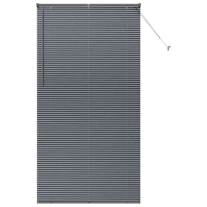vidaXL Venetian Blinds Manual Dark Grey 220 x 120 cm Aluminium