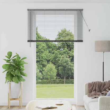 vidaXL Venetian Blinds Manual Dark Grey 220 x 125 cm Aluminium