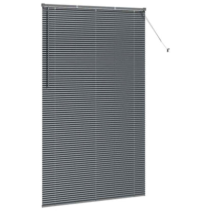 vidaXL Venetian Blinds Manual Dark Grey 220 x 130 cm Aluminium