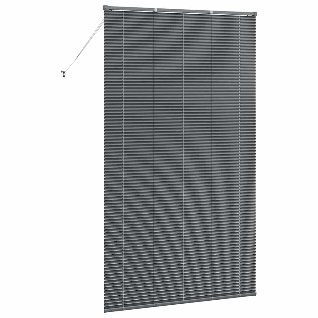 vidaXL Venetian Blinds Manual Dark Grey 220 x 130 cm Aluminium