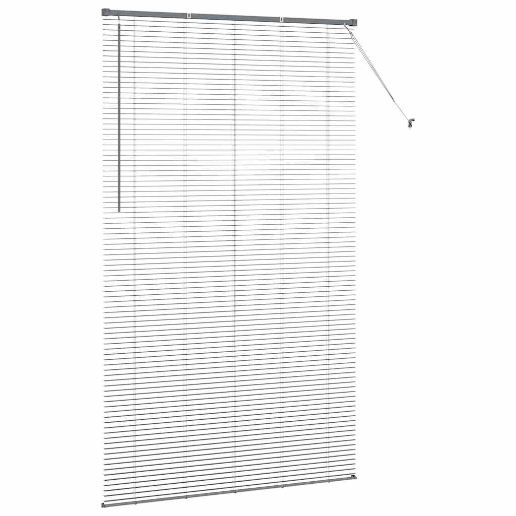 vidaXL Venetian Blinds Manual Dark Grey 220 x 135 cm Aluminium