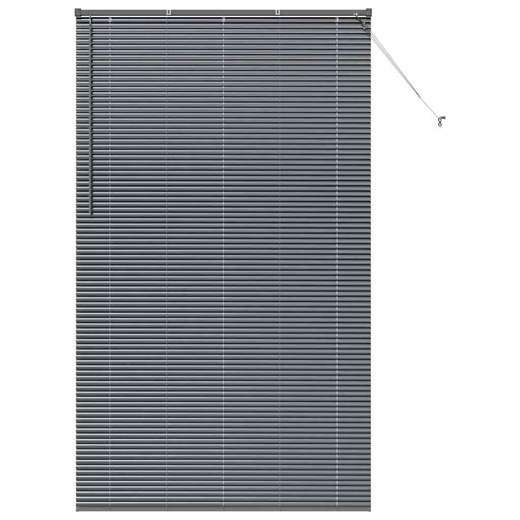 vidaXL Venetian Blinds Manual Dark Grey 220 x 135 cm Aluminium