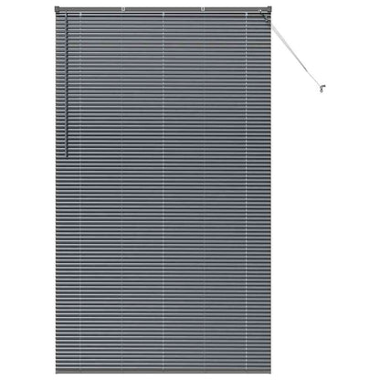 vidaXL Venetian Blinds Manual Dark Grey 220 x 135 cm Aluminium