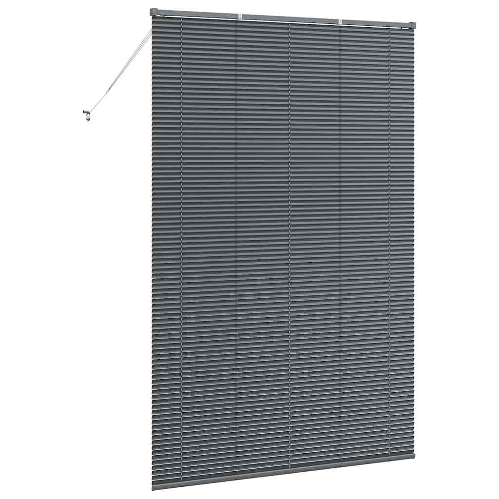vidaXL Venetian Blinds Manual Dark Grey 220 x 140 cm Aluminium