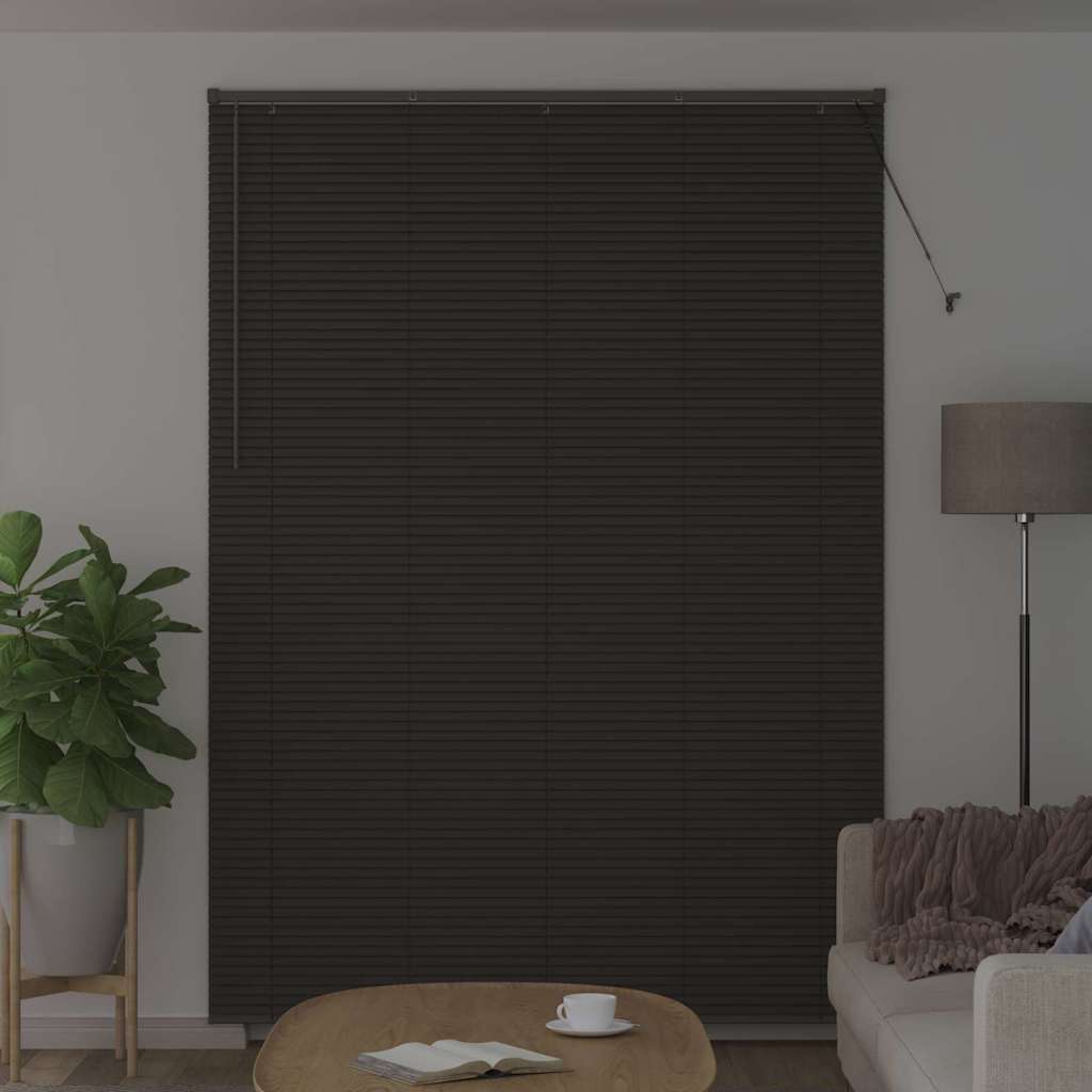 vidaXL Venetian Blinds Manual Dark Grey 220 x 155 cm Aluminium