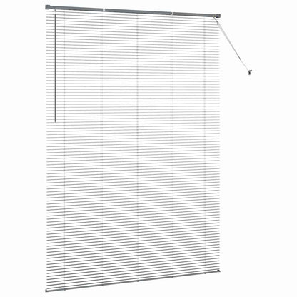 vidaXL Venetian Blinds Manual Dark Grey 220 x 155 cm Aluminium