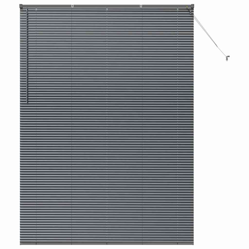 vidaXL Venetian Blinds Manual Dark Grey 220 x 155 cm Aluminium