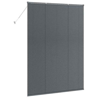 vidaXL Venetian Blinds Manual Dark Grey 220 x 160 cm Aluminium