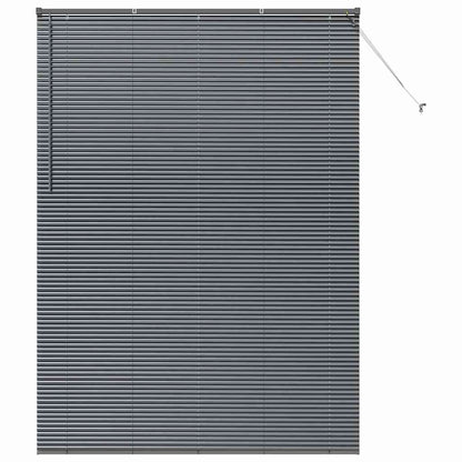 vidaXL Venetian Blinds Manual Dark Grey 220 x 160 cm Aluminium