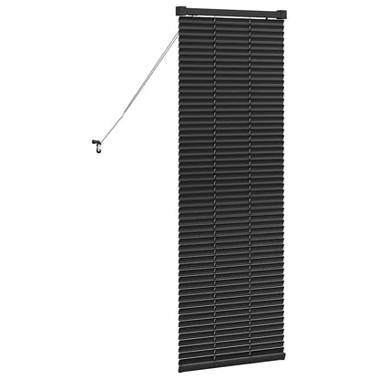 vidaXL Venetian Blinds Height Adjustable Black 130 x 45 cm Aluminium