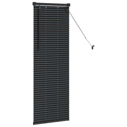 vidaXL Venetian Blinds Height Adjustable Black 130 x 50 cm Aluminium