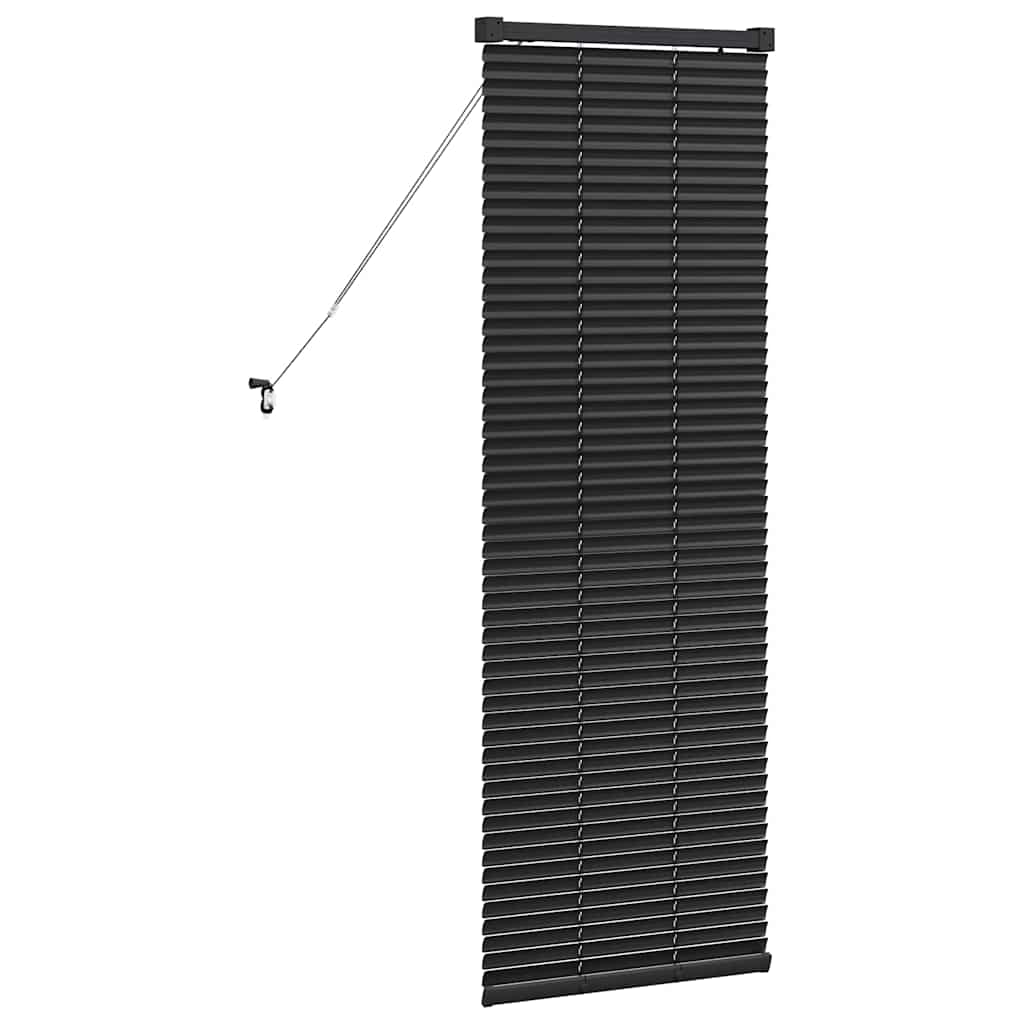 vidaXL Venetian Blinds Height Adjustable Black 130 x 50 cm Aluminium