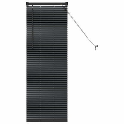 vidaXL Venetian Blinds Height Adjustable Black 130 x 50 cm Aluminium