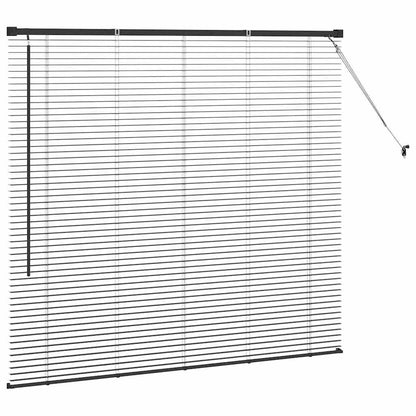 vidaXL Venetian Blinds Height Adjustable Black 130 x 150 cm Aluminium