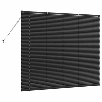 vidaXL Venetian Blinds Height Adjustable Black 130 x 160 cm Aluminium