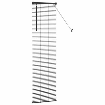 vidaXL Venetian Blinds Height Adjustable Black 175 x 45 cm Aluminium