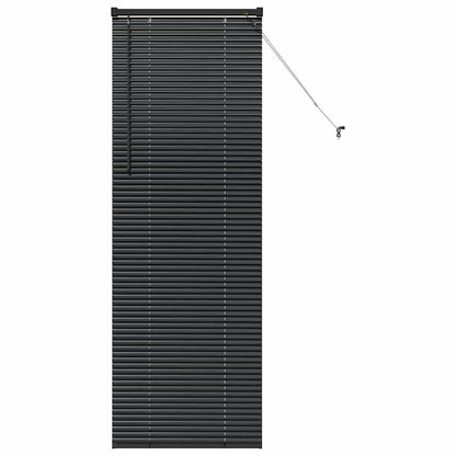vidaXL Venetian Blinds Height Adjustable Black 175 x 55 cm Aluminium