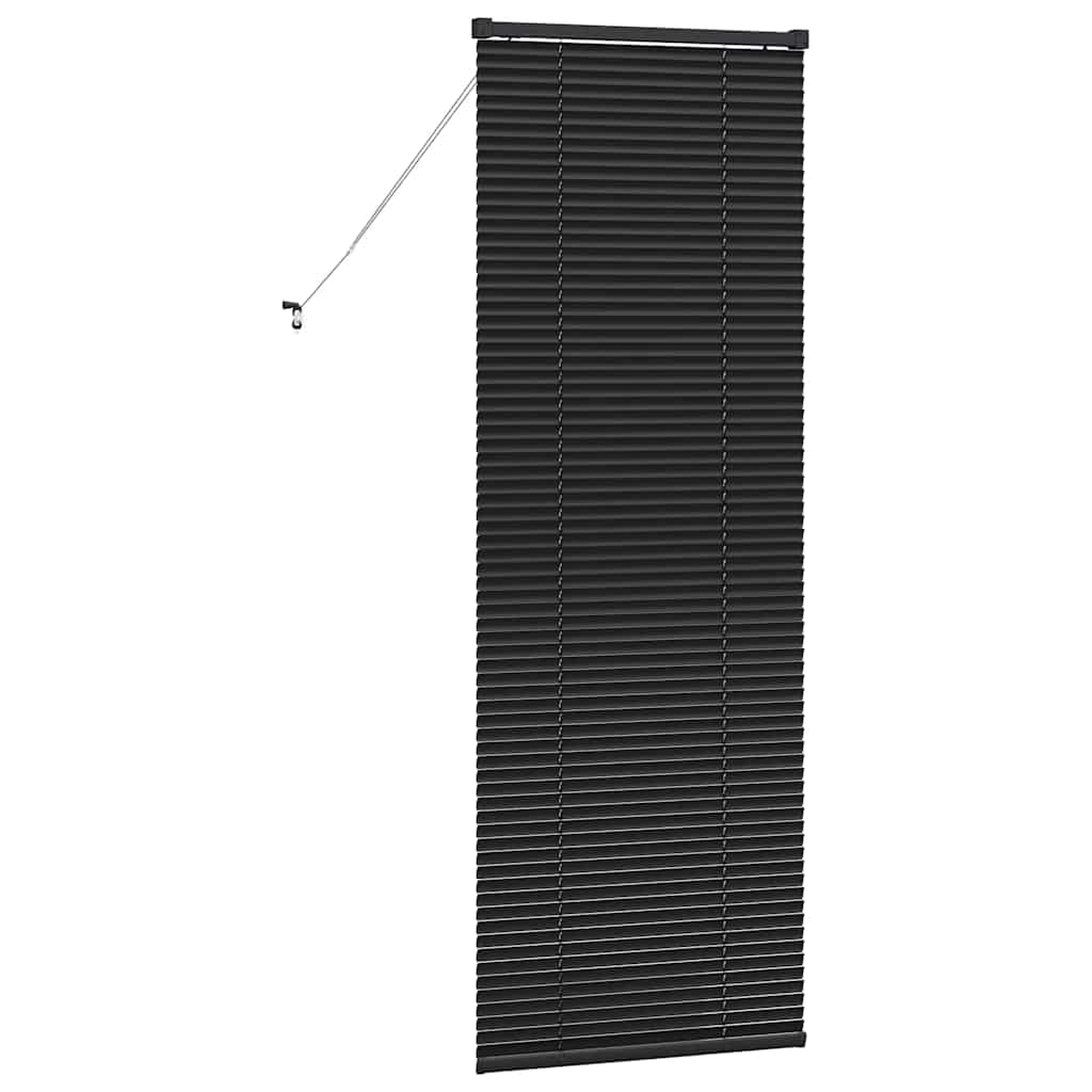 vidaXL Venetian Blinds Height Adjustable Black 175 x 60 cm Aluminium