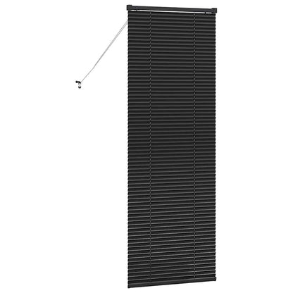 vidaXL Venetian Blinds Height Adjustable Black 175 x 60 cm Aluminium