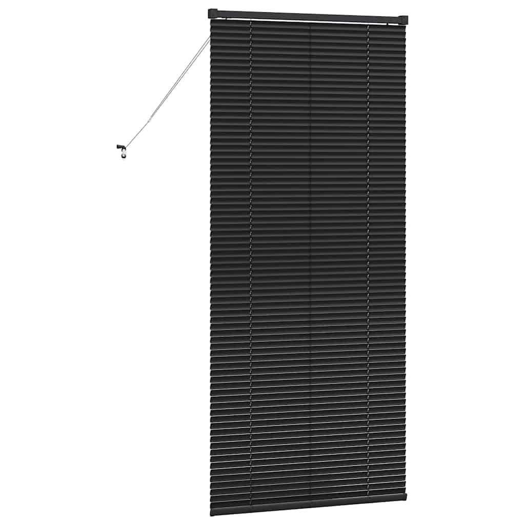 vidaXL Venetian Blinds Height Adjustable Black 175 x 70 cm Aluminium