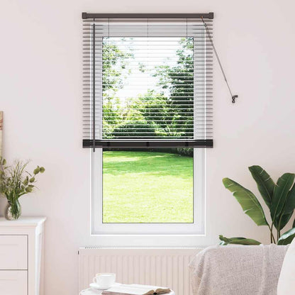 vidaXL Venetian Blinds Height Adjustable Black 175 x 75 cm Aluminium