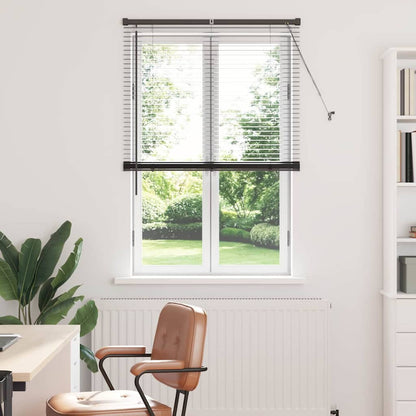 vidaXL Venetian Blinds Height Adjustable Black 175 x 85 cm Aluminium