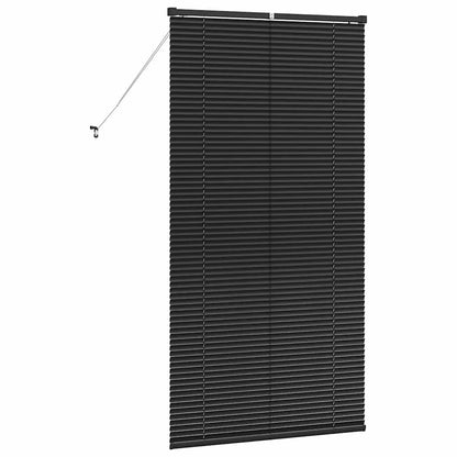 vidaXL Venetian Blinds Height Adjustable Black 175 x 95 cm Aluminium