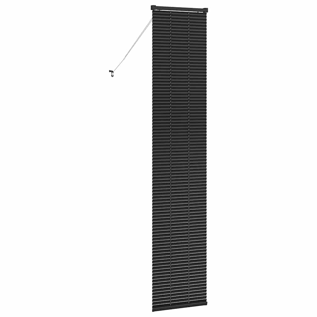 vidaXL Venetian Blinds Height Adjustable Black 220 x 40 cm Aluminium