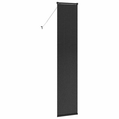 vidaXL Venetian Blinds Height Adjustable Black 220 x 40 cm Aluminium